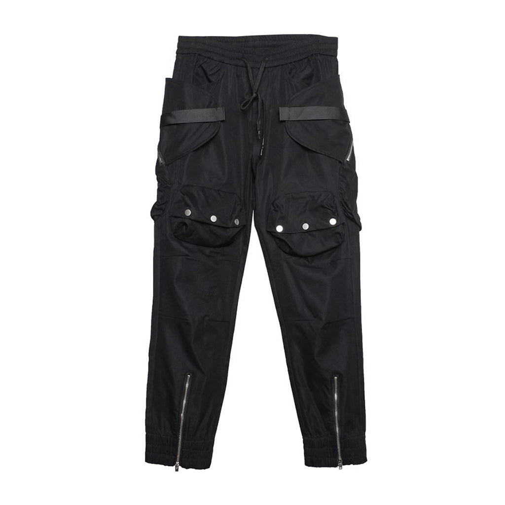 Black Cargo Techwear Pants