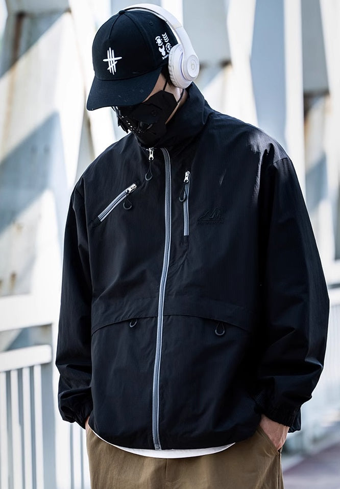 Utility Pocket Techwear Jacket