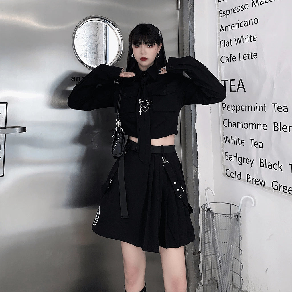 Embroidery Urban Techwear Skirt