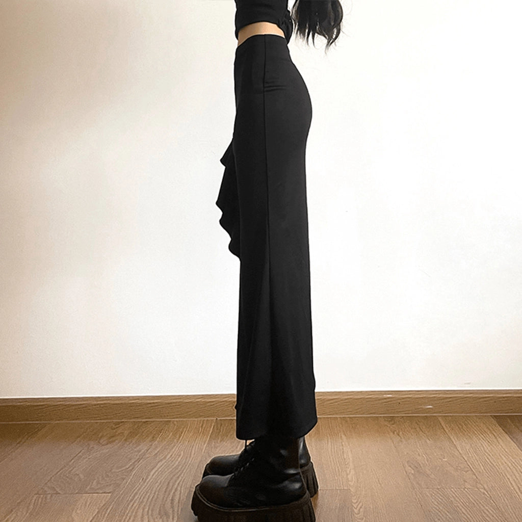 Black Ruffle Skirt