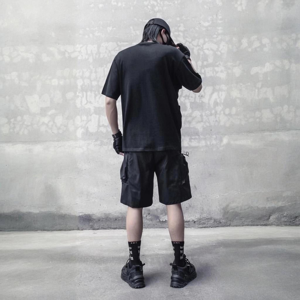 Asymmetrical Black Shirt