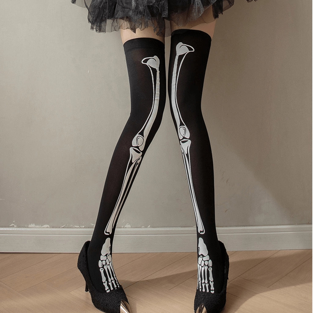 Gothic Bone Socks