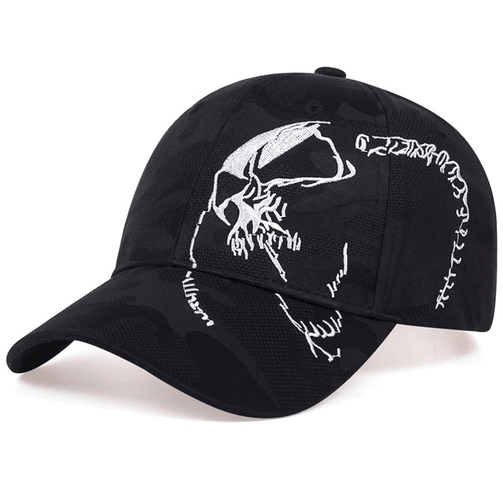 Black Skull Cap