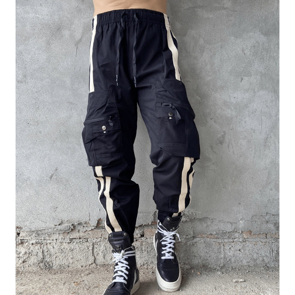 Striped Techwear Joggers