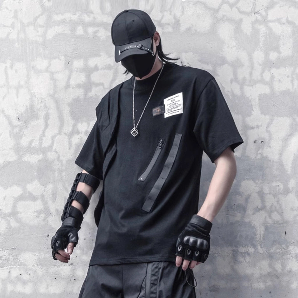 Asymmetrical Black Shirt