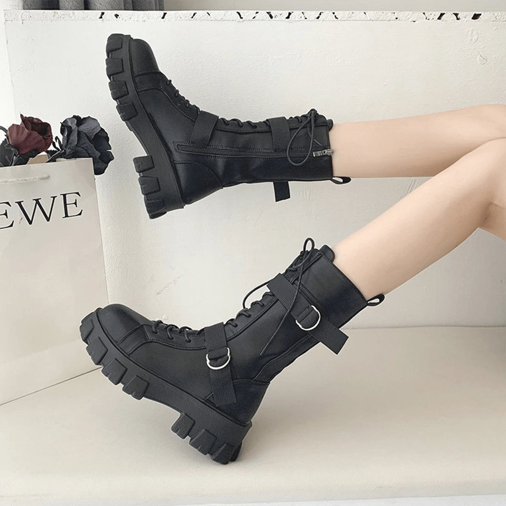 Chunky Black Boots