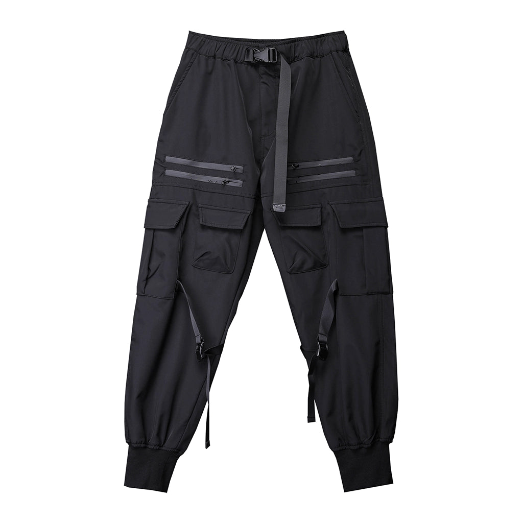 Cyberpunk Black Tactical Joggers