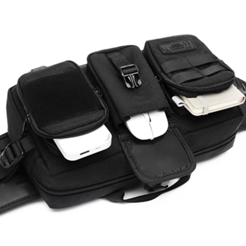 Crossbody Tech Bag with 11 Compartments