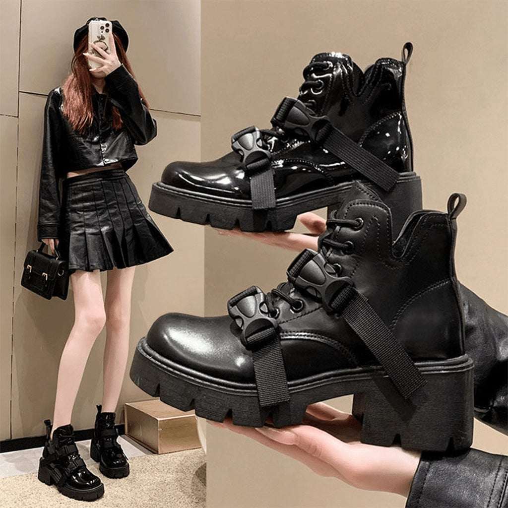 Glossy Patent Boots