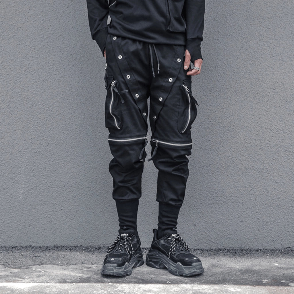 Bold Zipper Techwear Pants
