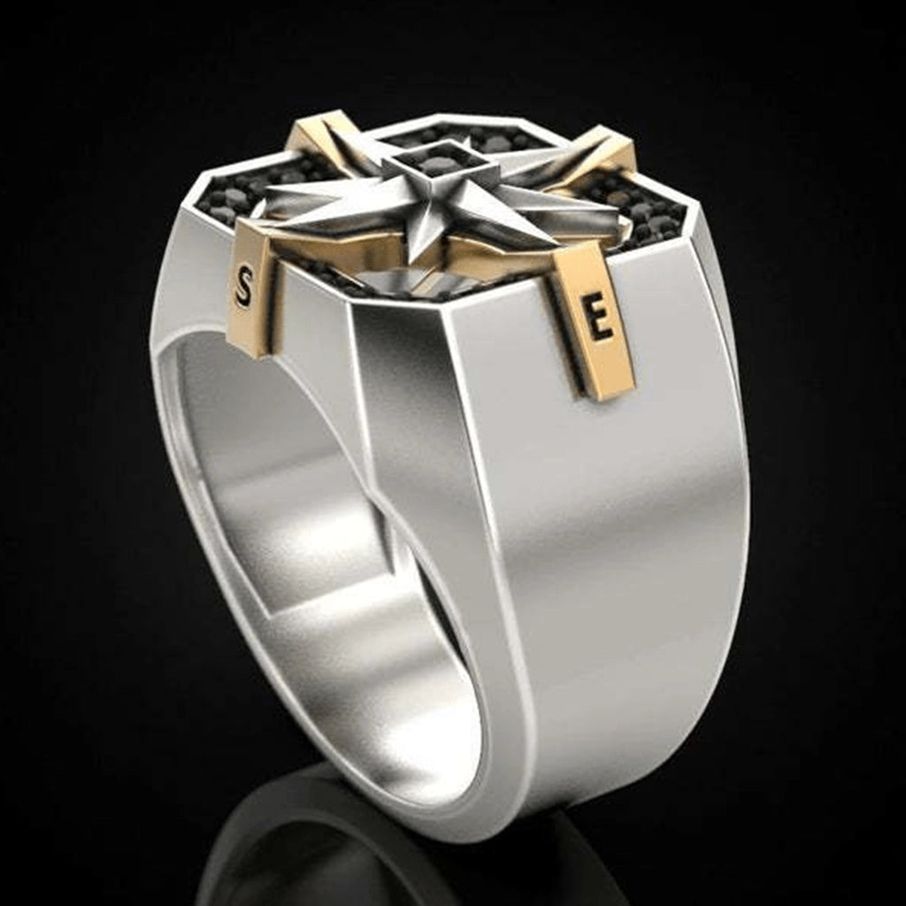 Compass Star Ring