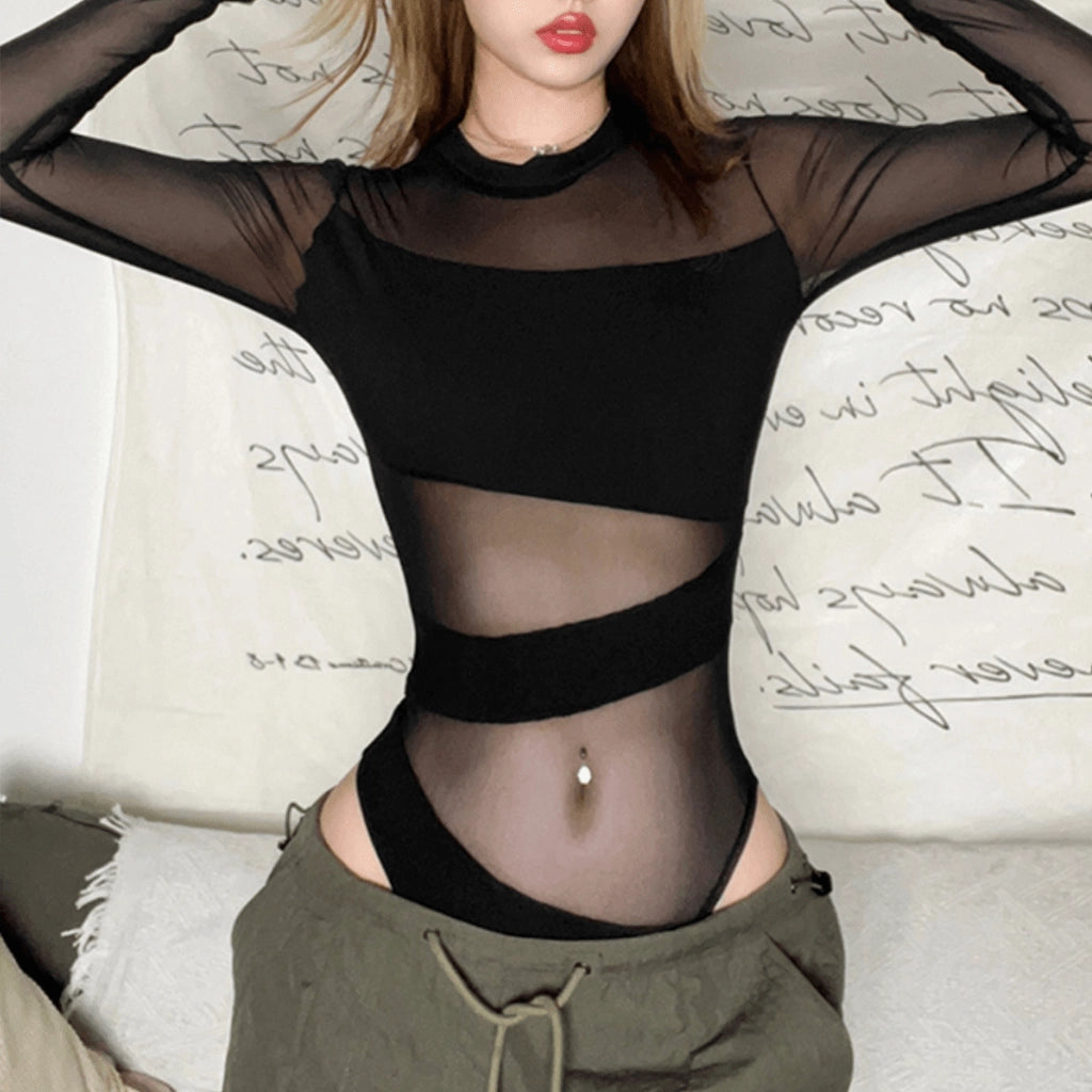 Mesh Panels Bodysuit