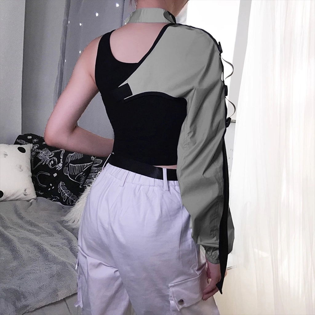 Tactical Buckle Crop Top