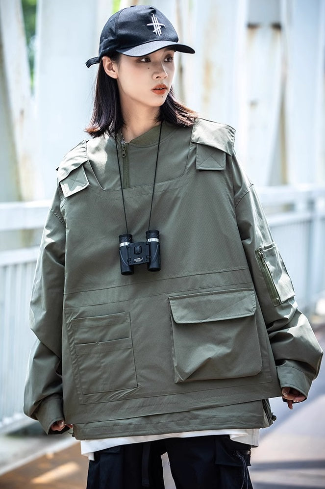 Breathable Cargo Techwear Jacket