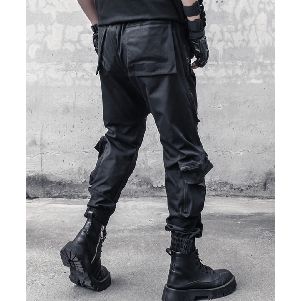 Futuristic Cargo Joggers