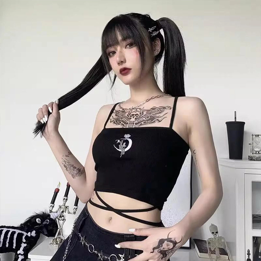 Celestial Goth Crop Top
