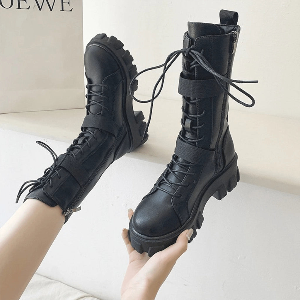 Chunky Black Boots