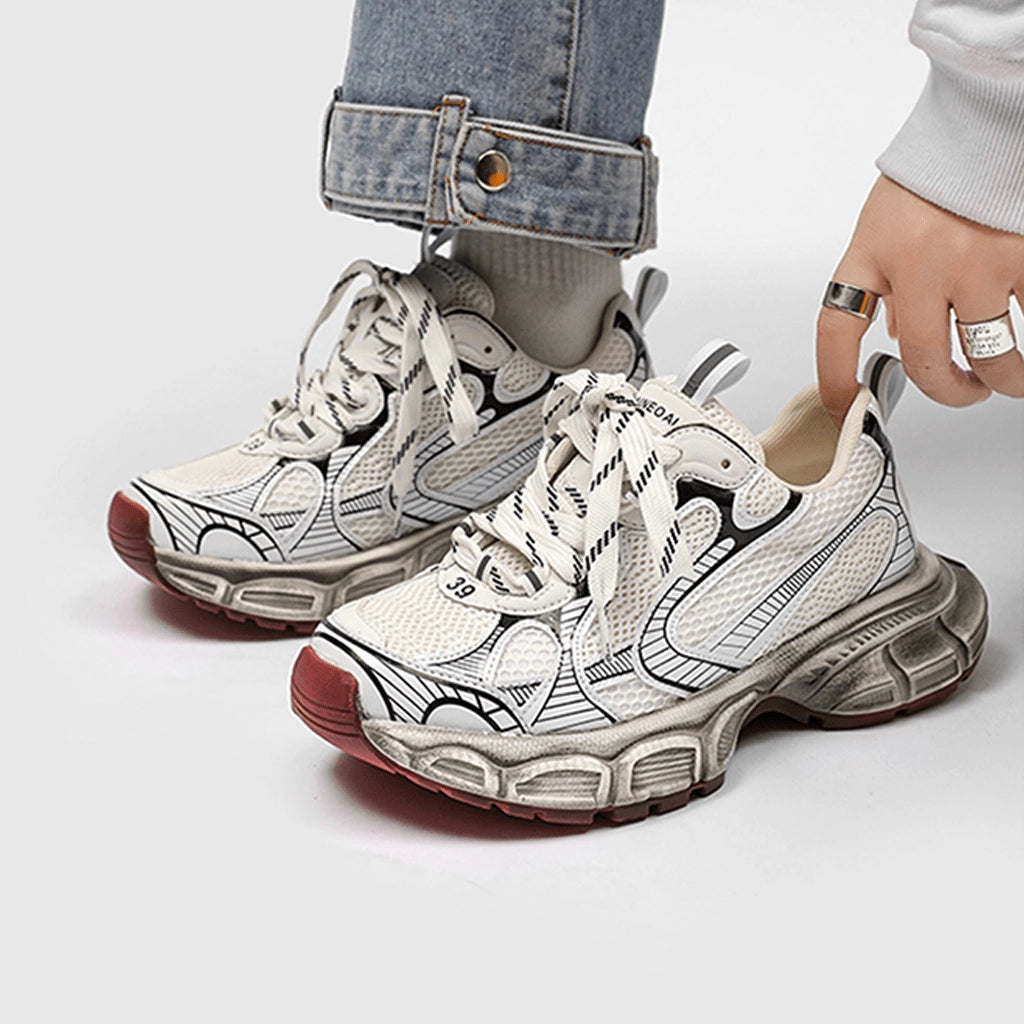 Metallic Finish Sneakers