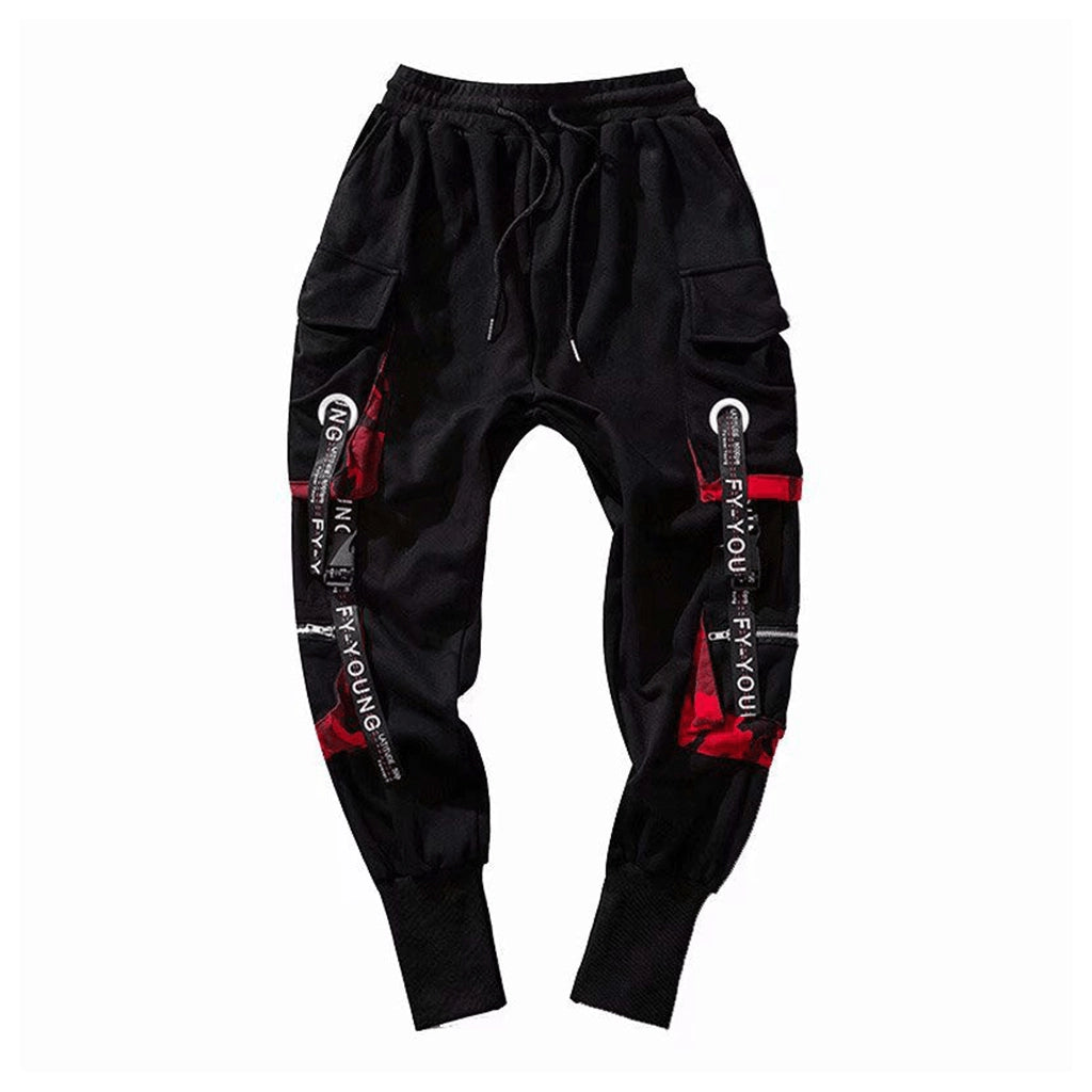 Red Camo Techwear Pants