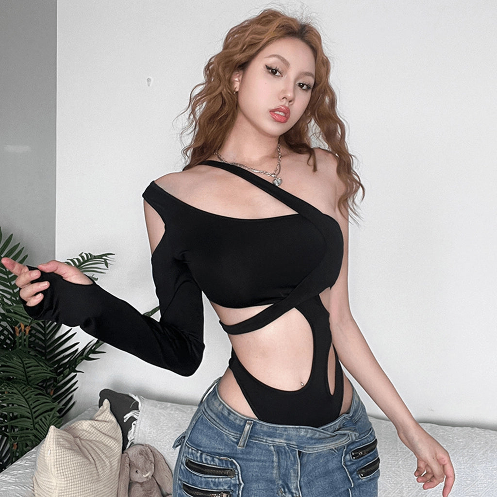 Cyberpunk One Sleeve Bodysuit