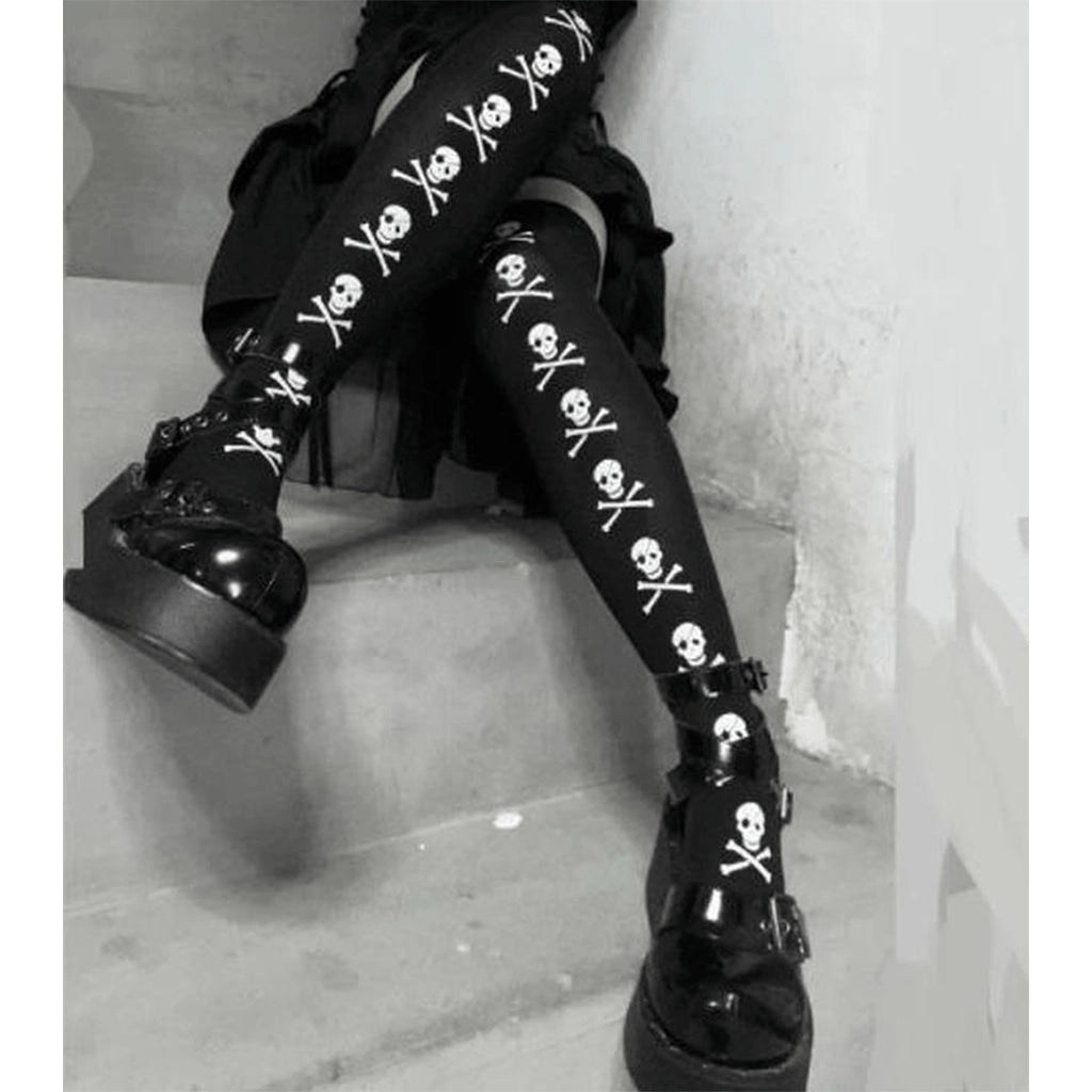 Gothic Skull Socks
