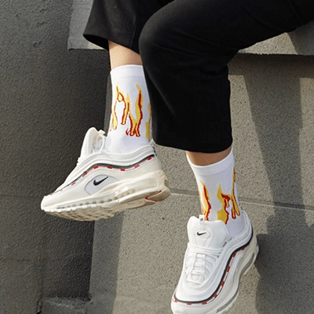 Punk Flame Socks