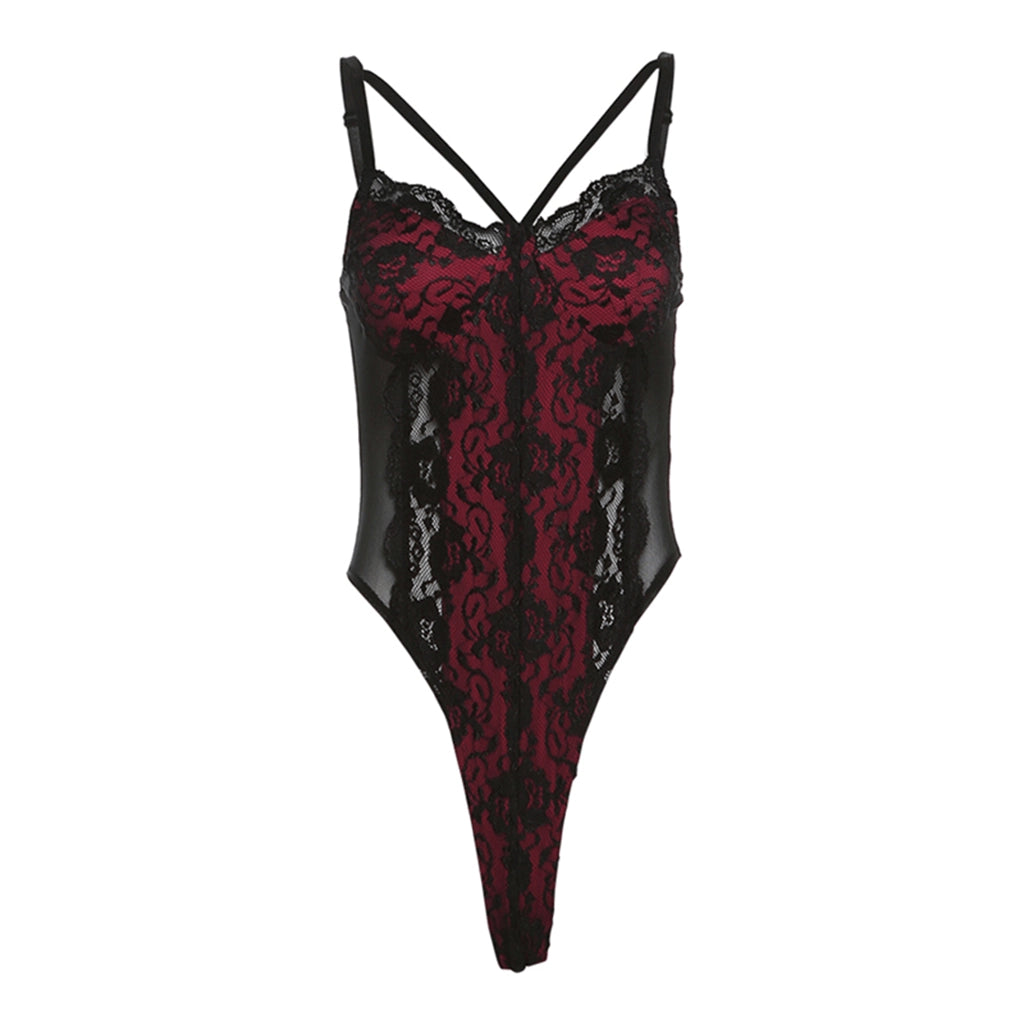 Sexy Mesh Lace Bodysuit