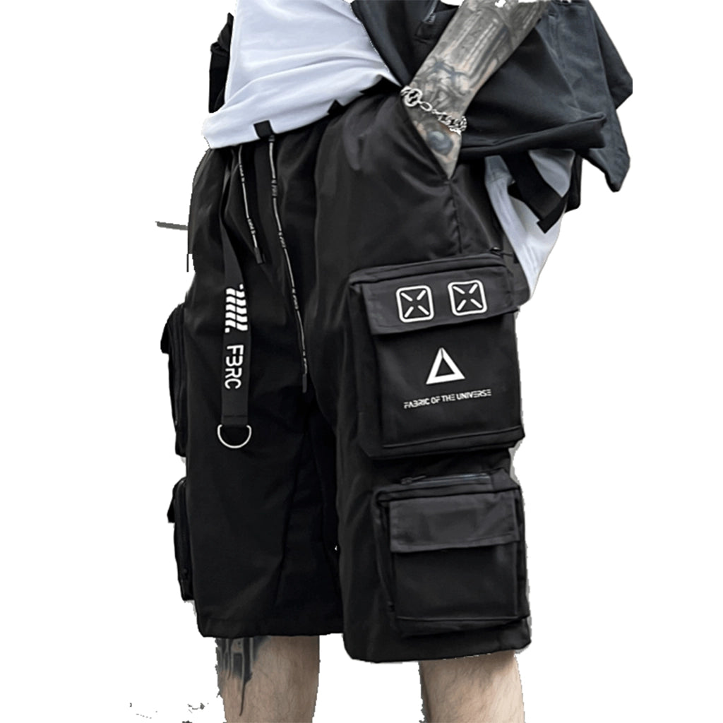 Utility Pockets Techwear Shorts