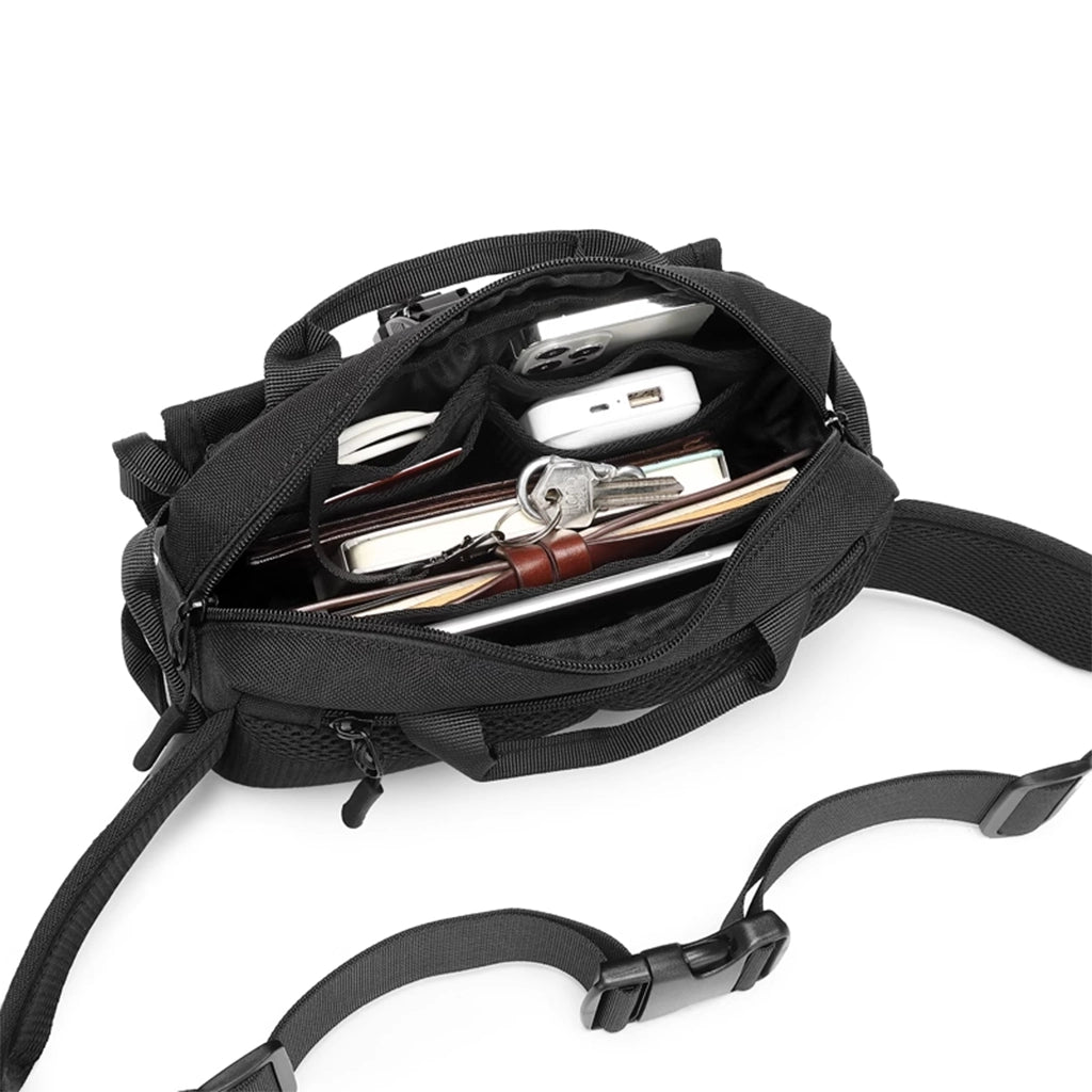 Crossbody Tech Bag with 11 Compartments
