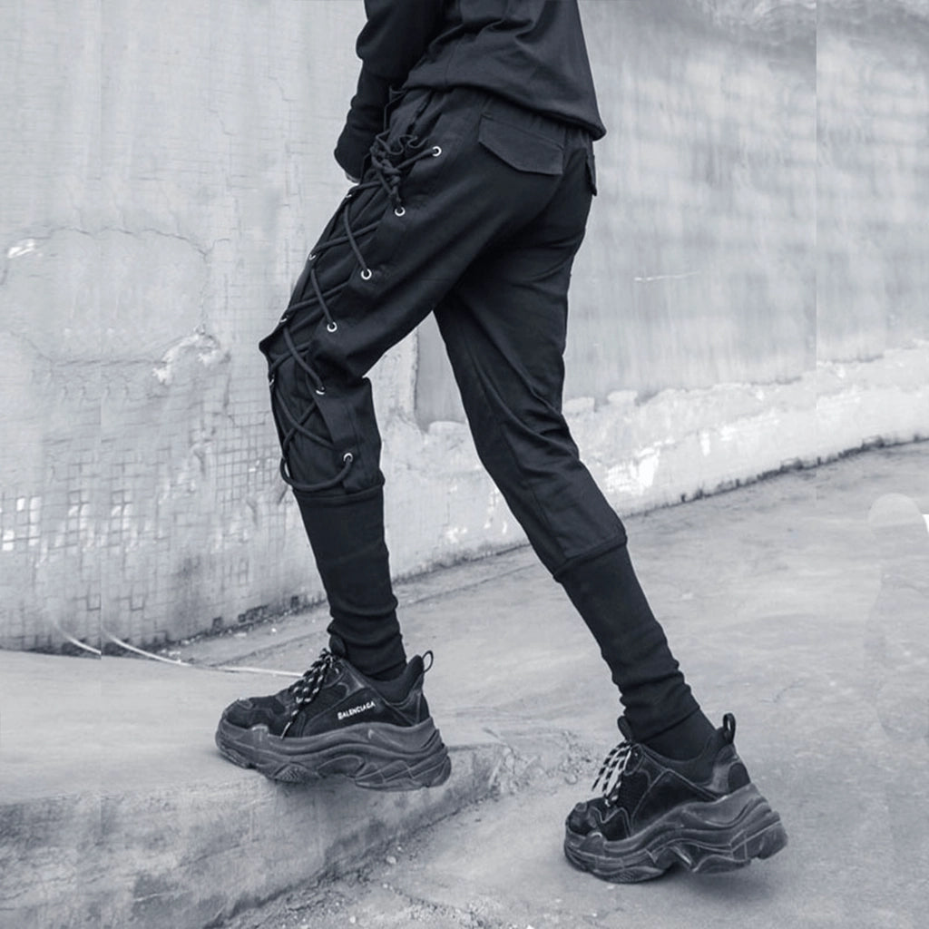 Lace-Up Techwear Pants