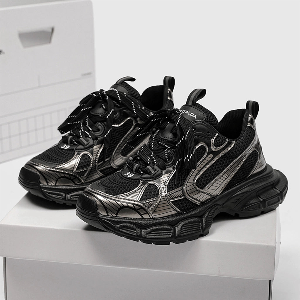 Metallic Finish Sneakers