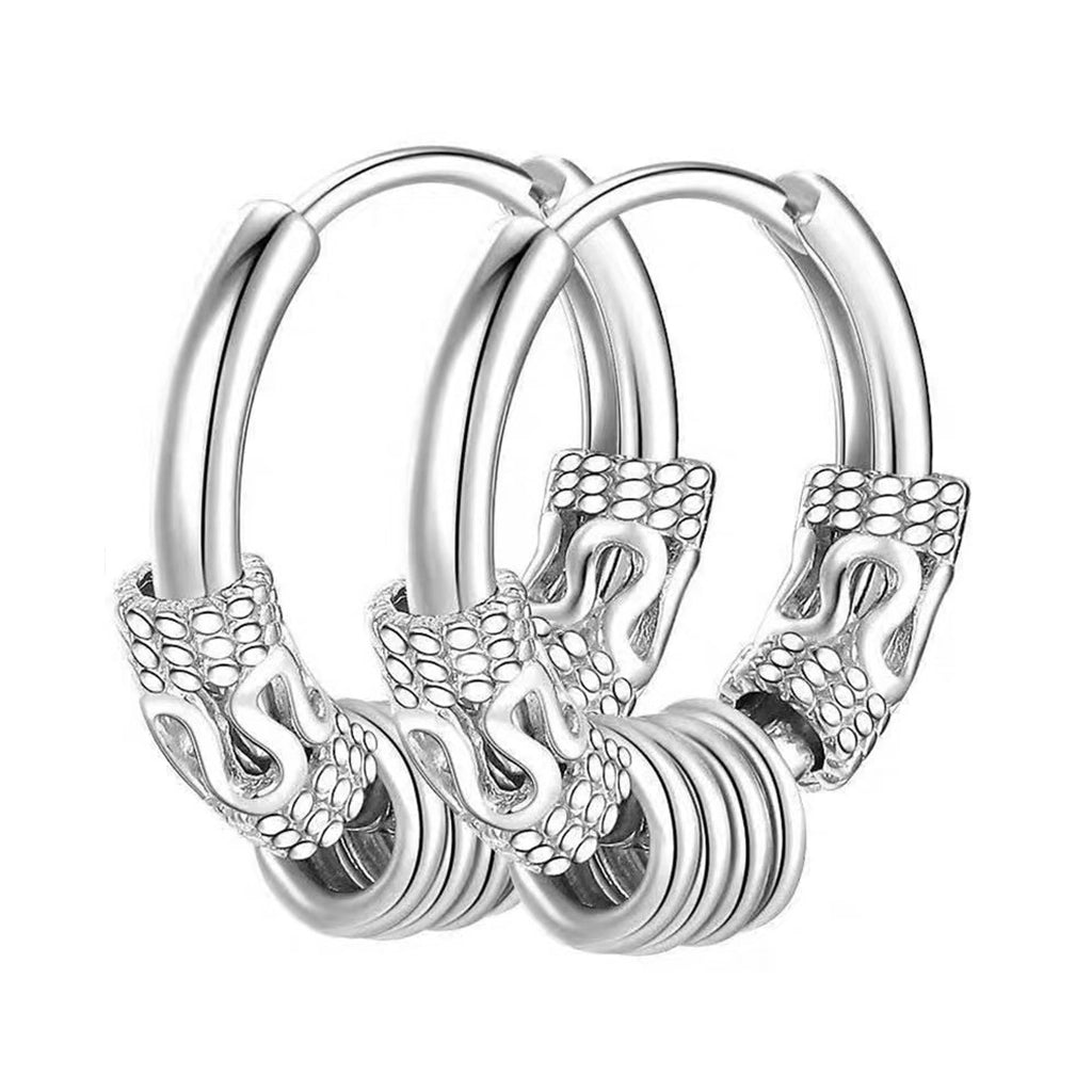 Snake Hoop Earrings