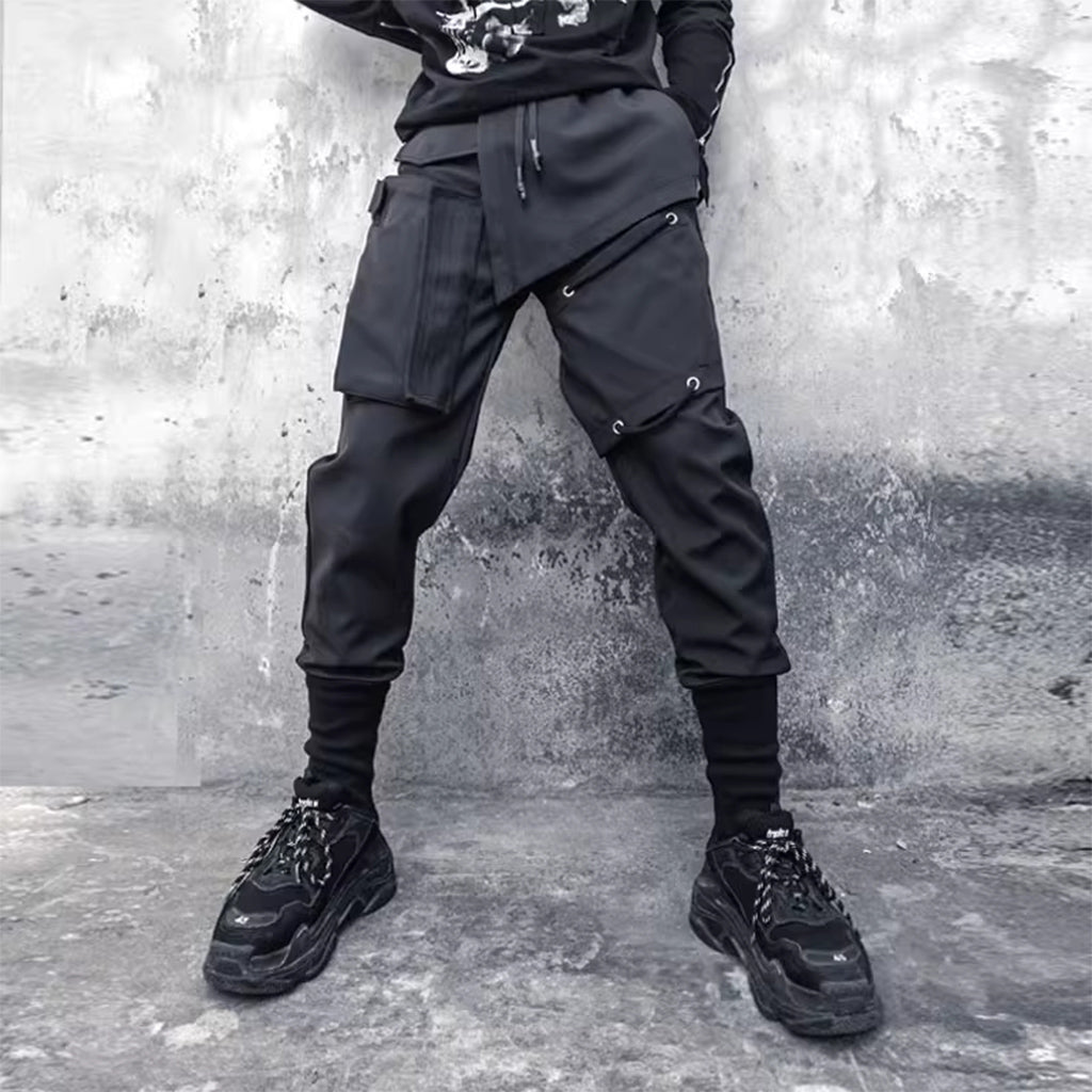 Tactical Pants with Asymmetrical Detail