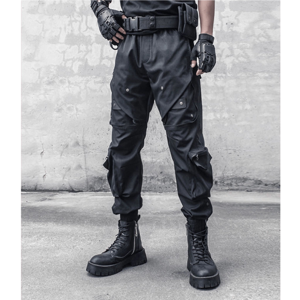 Futuristic Cargo Joggers