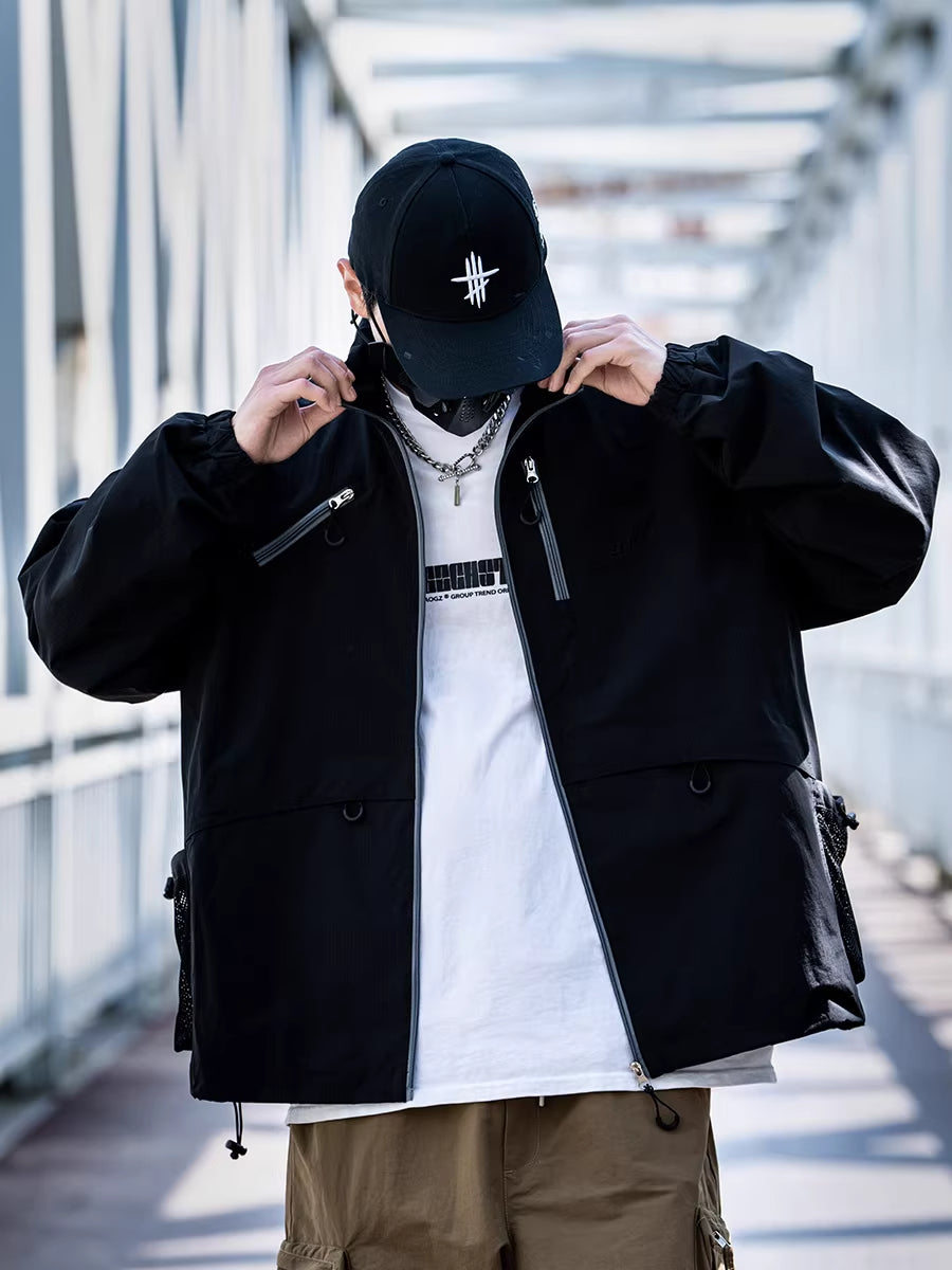 Utility Pocket Techwear Jacket
