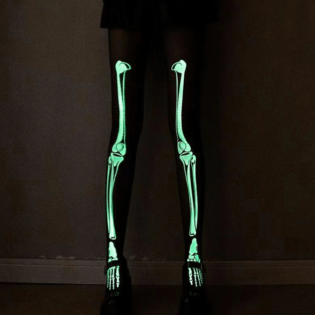 Glow Skeleton Stockings