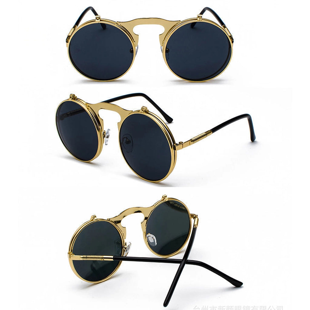 Steampunk Round Techwear Sunglasses