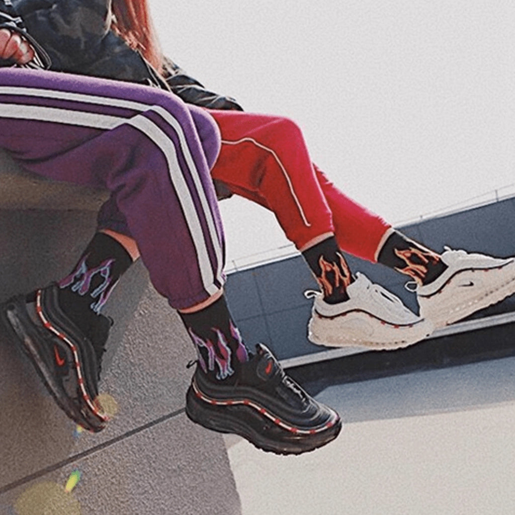 Punk Flame Socks