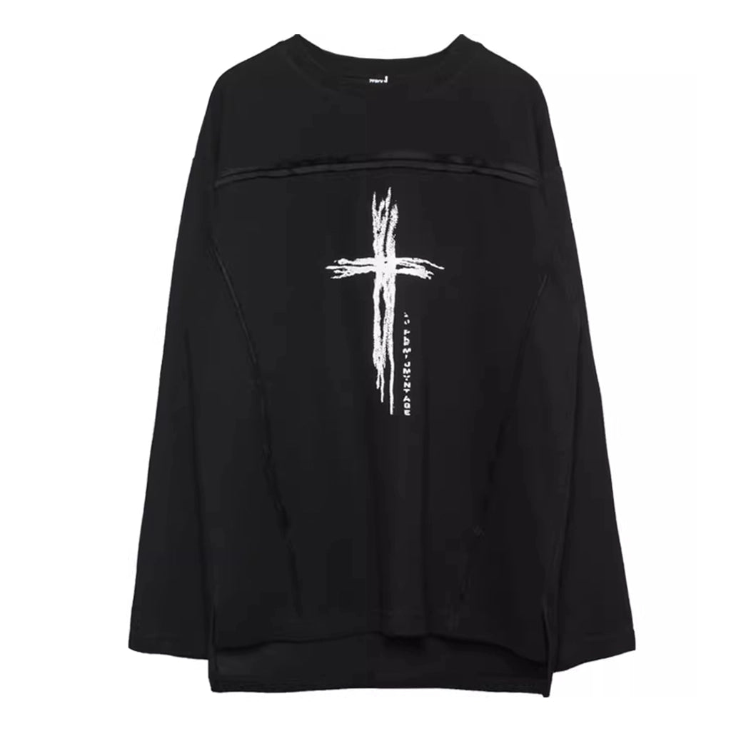 Cross Print T-Shirt
