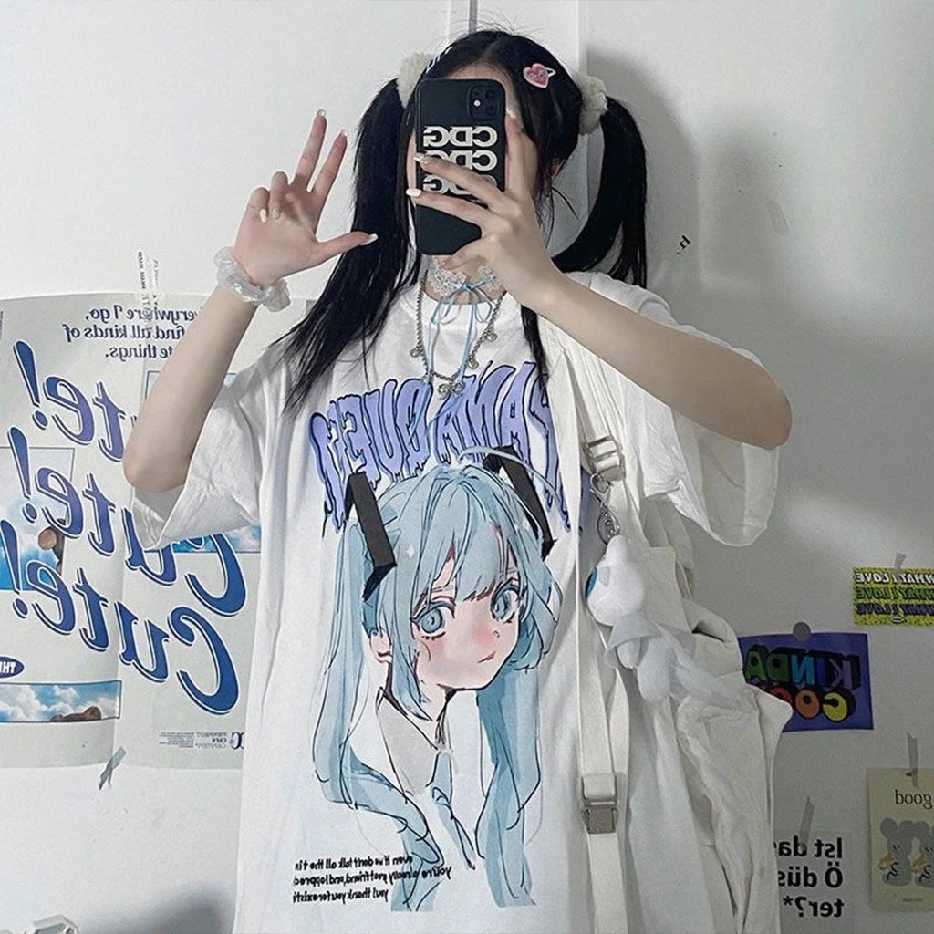 Kawaii Anime Oversized T-Shirt