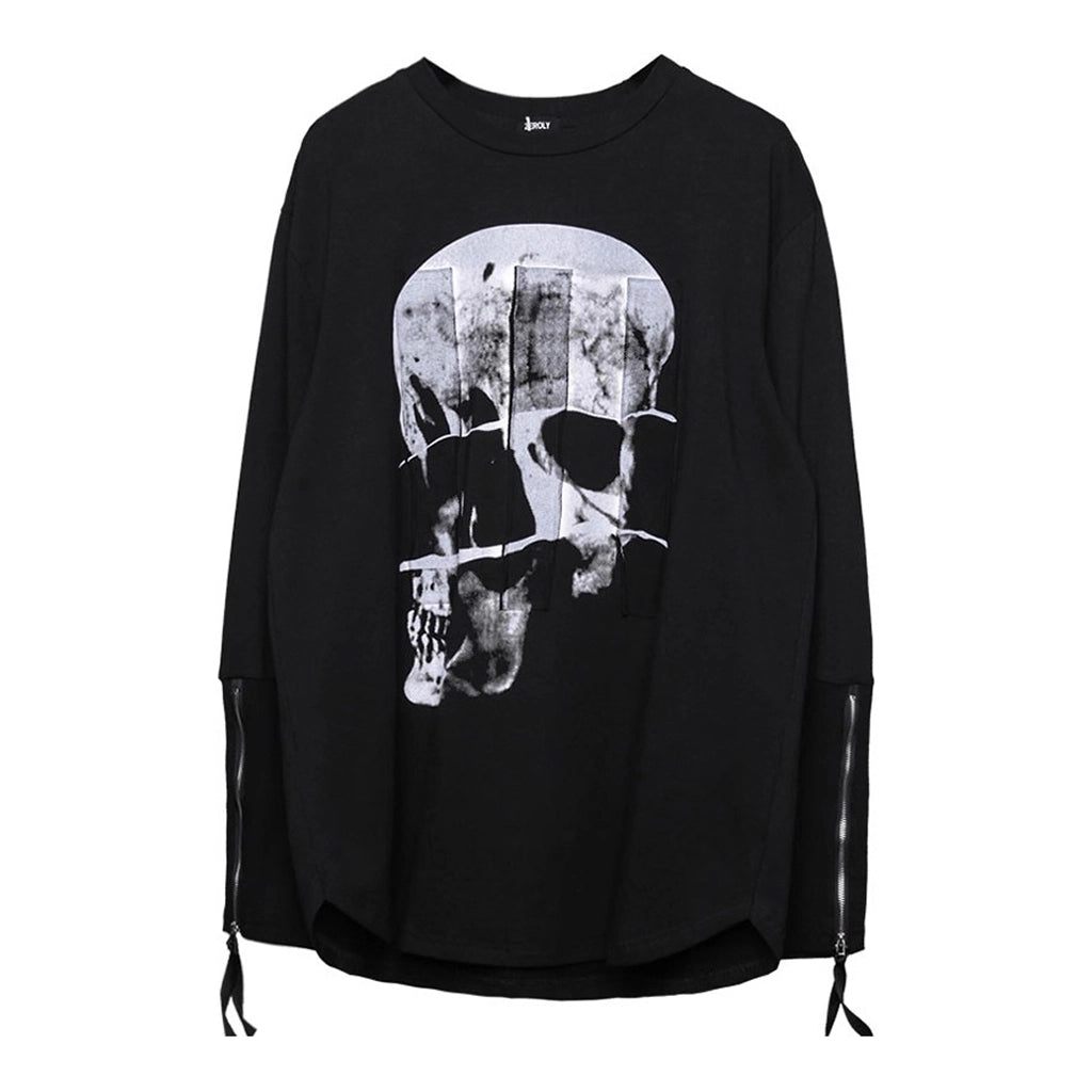 Stretch Skull Techwear Top