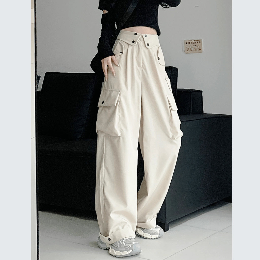 High-Waisted Cargo Pants