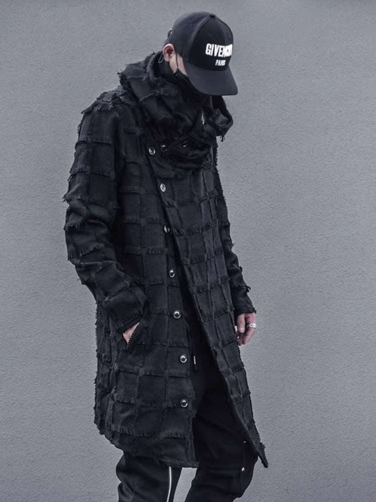 Lattice Techwear Long Coat