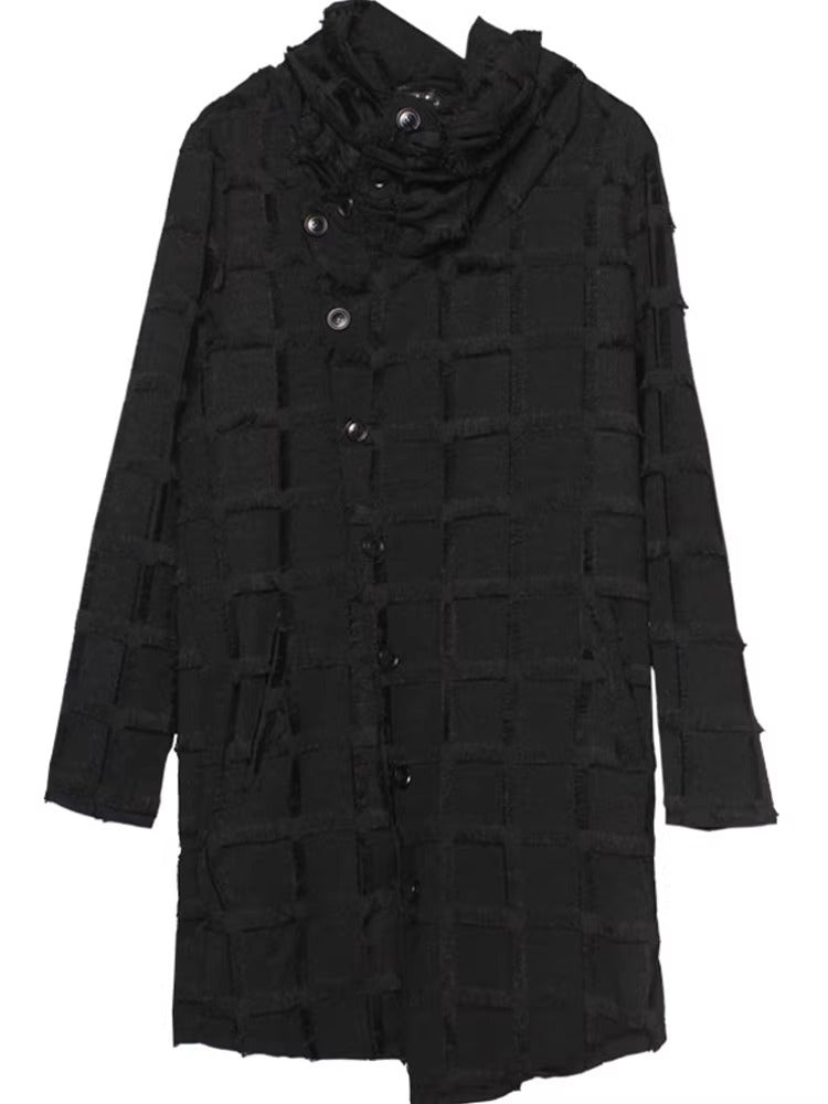 Lattice Techwear Long Coat