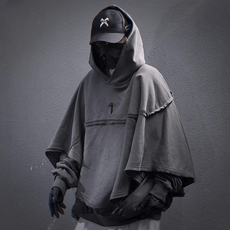 Layered Cyberpunk Hoodie