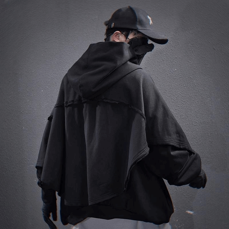Layered Cyberpunk Hoodie