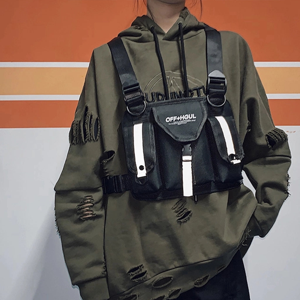 Reflective Tech Backpack for Cycling