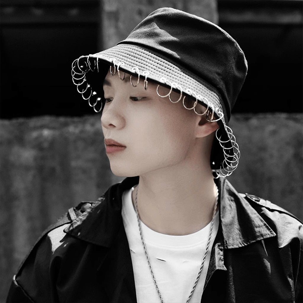 Metal Ring Bucket Hat