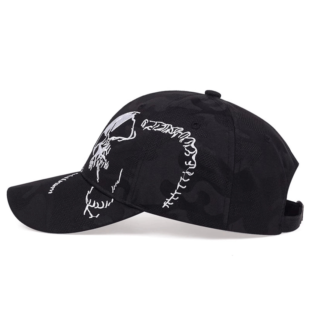 Black Skull Cap