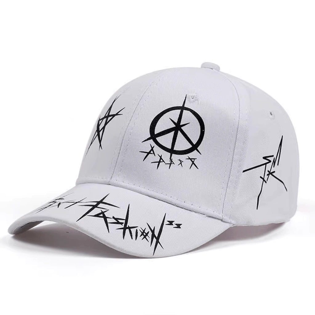 Black and White Split Cap